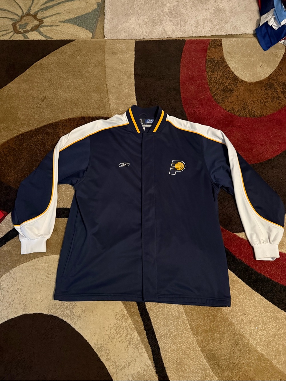 NBA Indiana Pacers pregame warm-up jacket, rare size XL